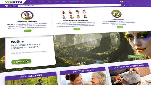 Interfaz de WeOne en perspectiva