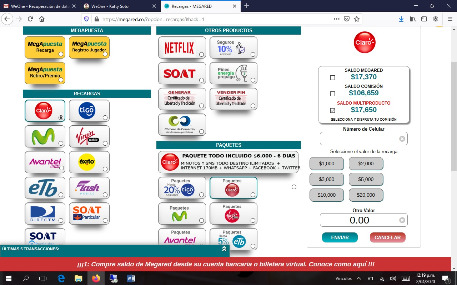 PLATAFORMA PARA RECARGAS Y VENTAS DE SEGURO