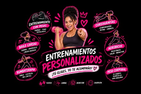 Lives de Bailoterapia, Baile Coreo, entrenamientos, aeróbicos, etcétera.